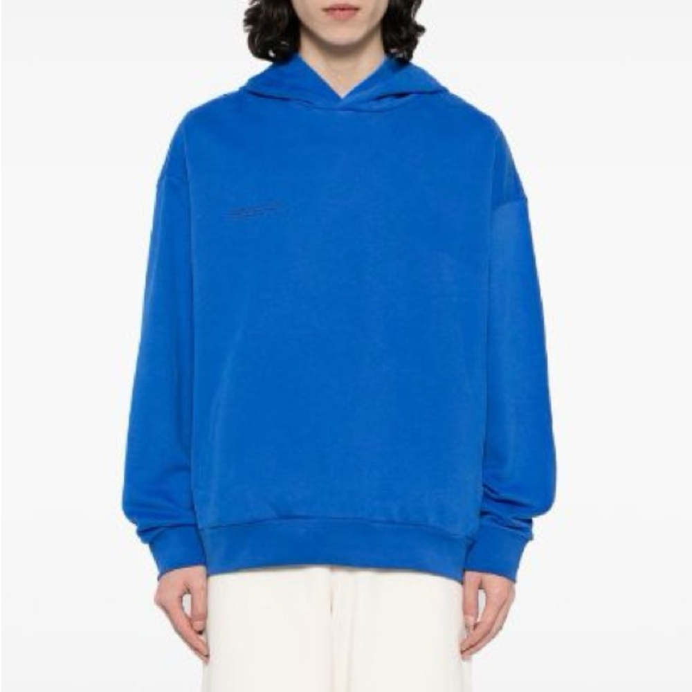 Pangaia blue hoodie and sweatpants kit outfit two pieces
Hoodie retail at 300$